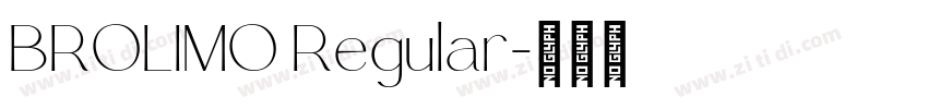 BROLIMO Regular字体转换